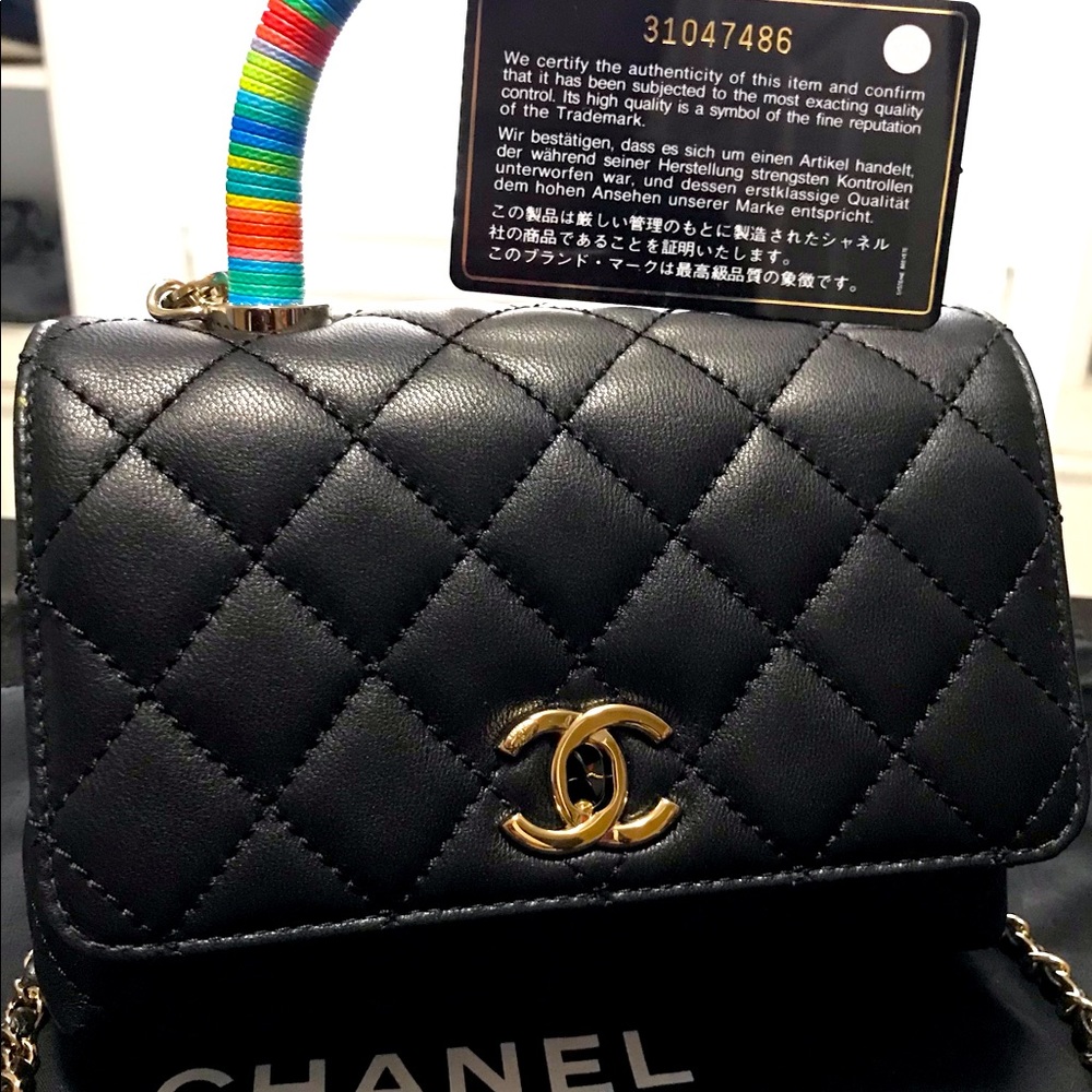 DeColores! Stunning brand new, authentic Chanel purse. Playful show stopper.
